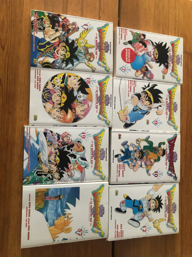 Dragon Quest: La Quête de Daï - Intégrale Dragon Quest La Quête de Daï, 37 tomes complets, édition Tonkam - 320€