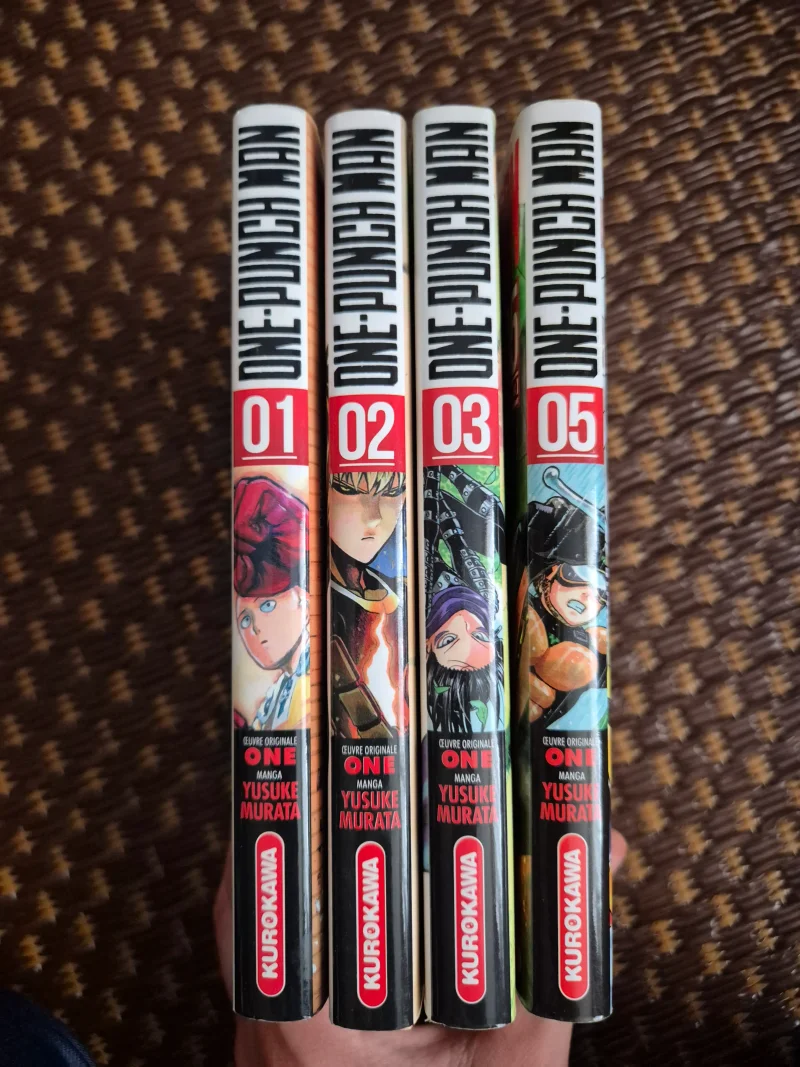 One-Punch Man: Lot manga One Punch Manga tome 1-2-3-5