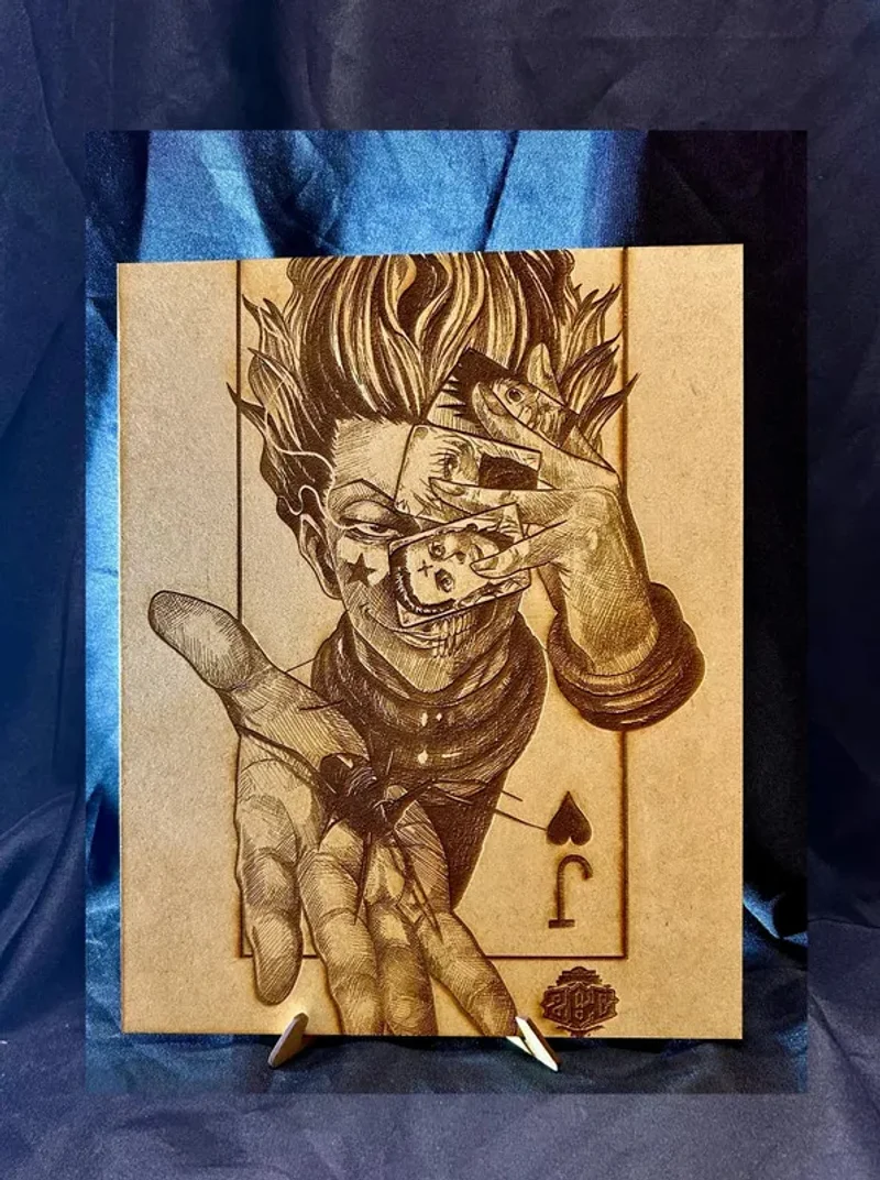 Hunter x Hunter: Hisoka Gravure sur Bois